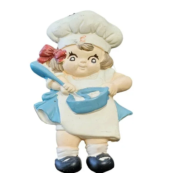 Campbell Soup Collectors Refrigerator Magnet Little Girl Spoon cooking - Picture 1 of 6